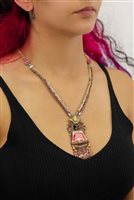 Collana Ayala Bar Donna Plum Wine in Lega metallica Cristallo H3631 - H3631